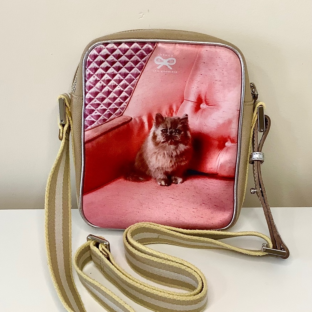The Cutest Cat Print Crossbody Bag from ANYA HINDMARCH